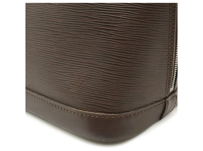 Borsa Louis Vuitton Alma Epi Marrone - vista 9