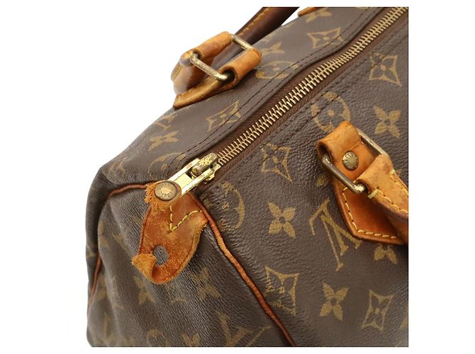 Borsa Louis Vuitton Speedy Monogram Marrone - vista 5