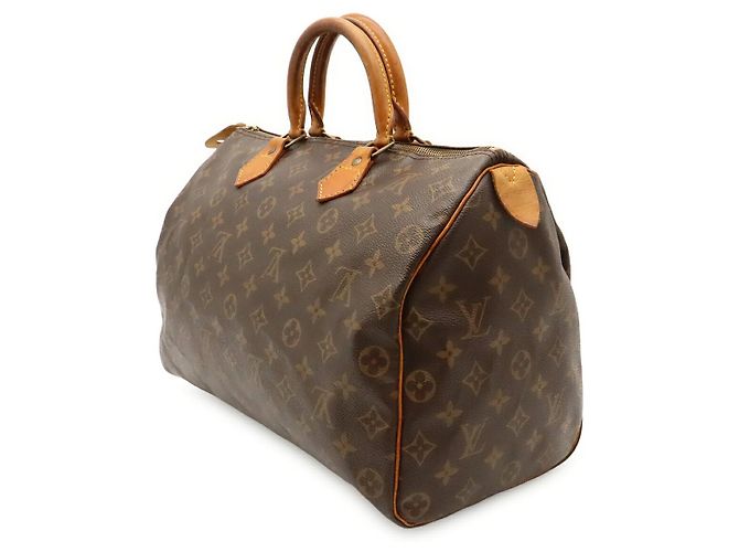 Speedy Borsa Boston Monogram Louis Vuitton Marrone - vista 2