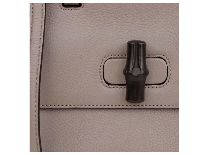 Bamboo Gucci Borsa tote a spalla in bambù Grigio - vista 2