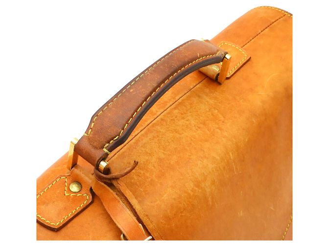 Valigetta in pelle Louis Vuitton Atacama De Compartiment Nomade Marrone - vista 4