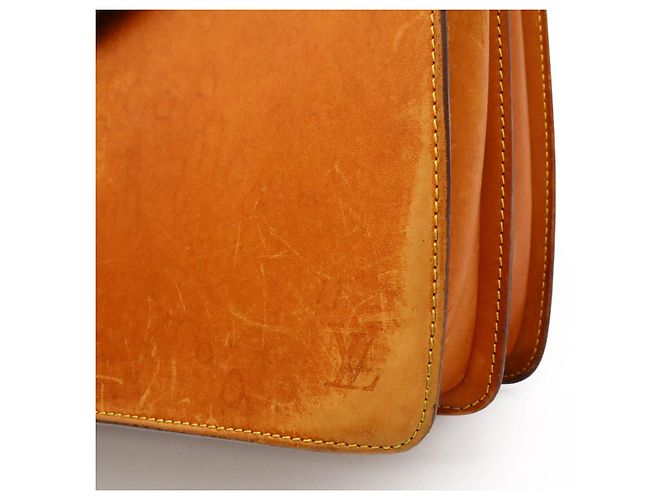 Valigetta in pelle Louis Vuitton Atacama De Compartiment Nomade Marrone - vista 7