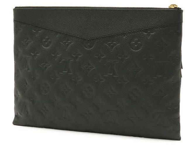 Clutch in pelle Louis Vuitton Monogram Empreinte Nero - vista 2