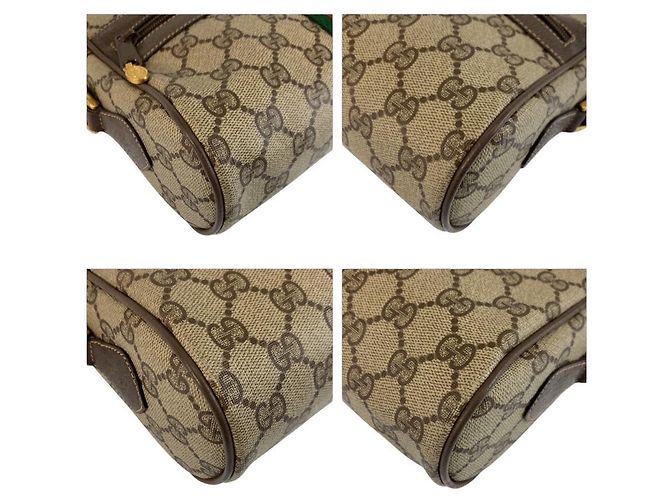 Borsa a tracolla Gucci GG Supreme Canvas Marrone Beige - vista 4