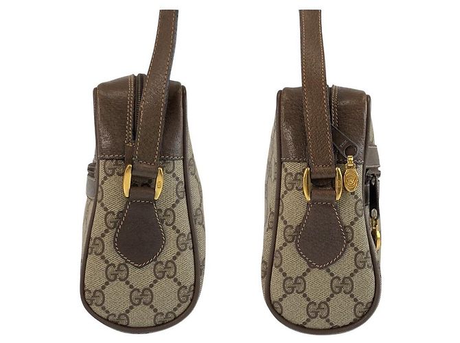 Borsa a tracolla Gucci GG Supreme Canvas Marrone Beige - vista 7