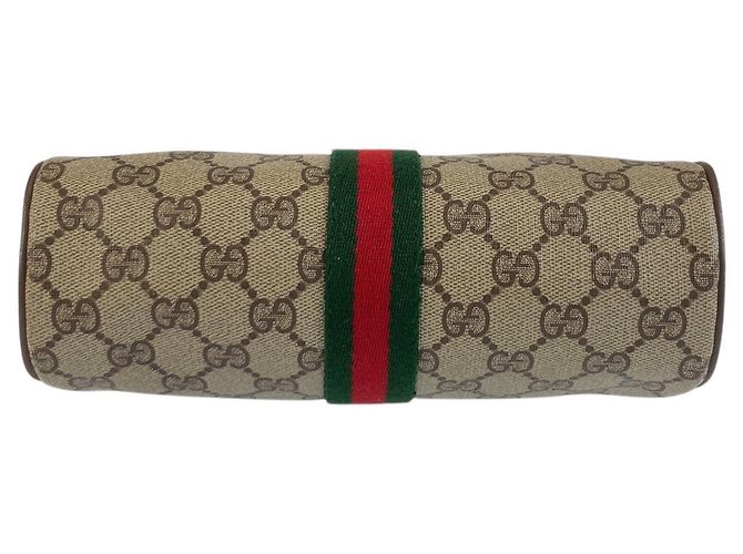 Borsa a tracolla Gucci GG Supreme Canvas Marrone Beige - vista 9