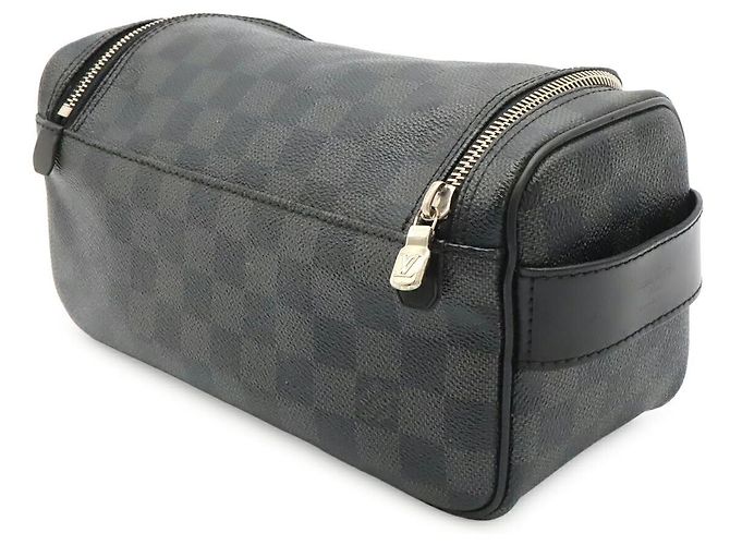 Pochette da viaggio Louis Vuitton Damier Graphite Nero - vista 2