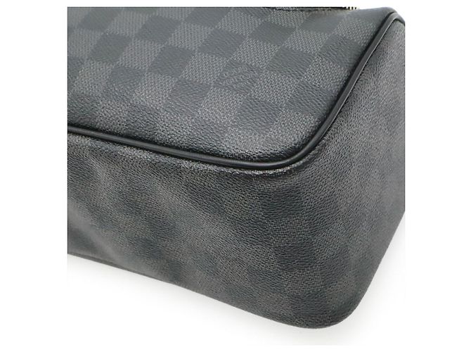 Pochette da viaggio Louis Vuitton Damier Graphite Nero - vista 3