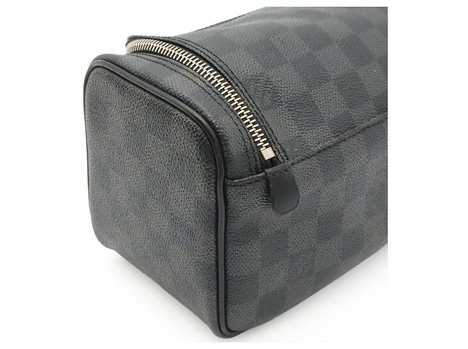 Pochette da viaggio Louis Vuitton Damier Graphite Nero - vista 5