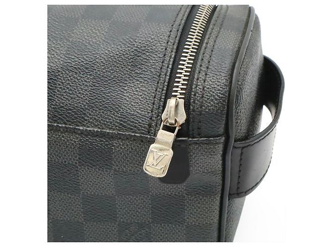 Pochette da viaggio Louis Vuitton Damier Graphite Nero - vista 6