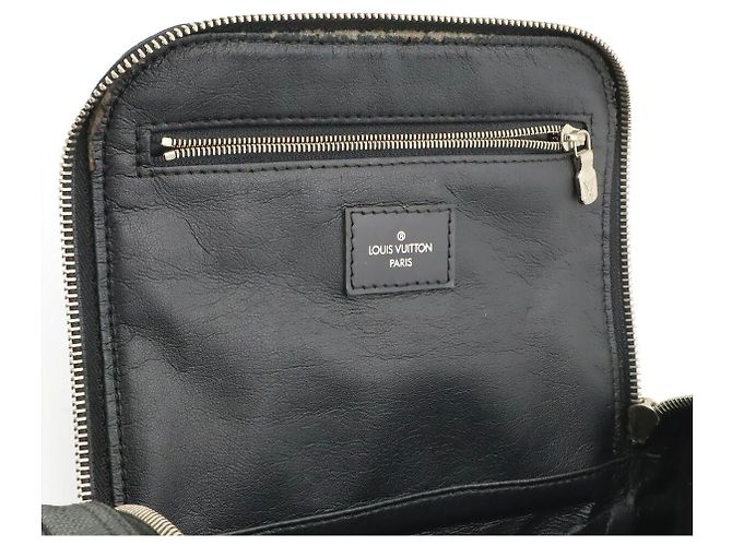 Pochette da viaggio Louis Vuitton Damier Graphite Nero - vista 7