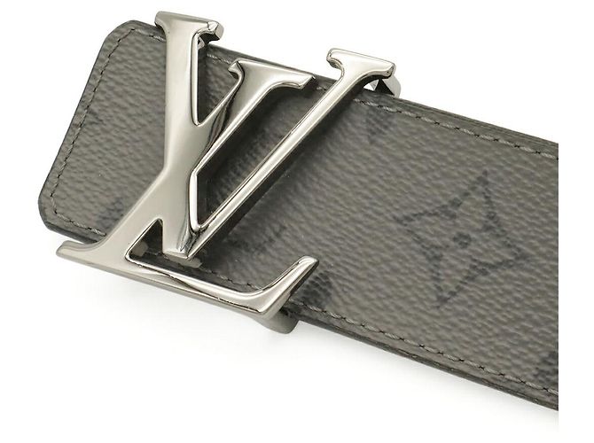 Cintura in pelle Monogram Eclipse Reverse Louis Vuitton Nero - vista 3