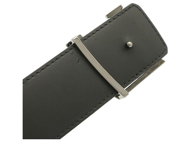 Cintura in pelle Monogram Eclipse Reverse Louis Vuitton Nero - vista 5