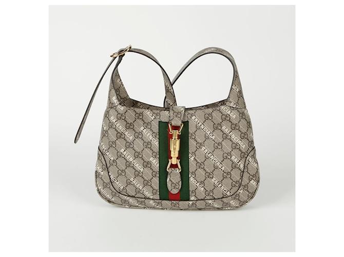 Gucci Piccola borsa hobo a tracolla Hack Project Jackie D'oro Metallico - vista 2