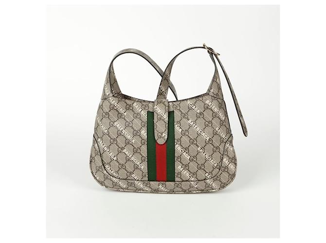 Gucci Piccola borsa hobo a tracolla Hack Project Jackie D'oro Metallico - vista 4