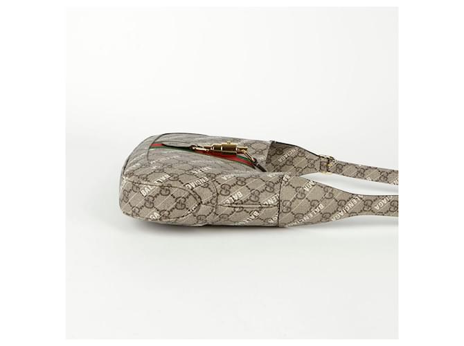 Gucci Piccola borsa hobo a tracolla Hack Project Jackie D'oro Metallico - vista 5