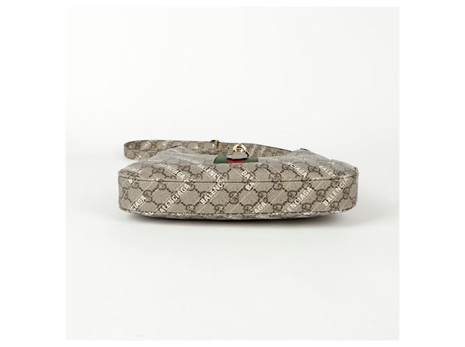 Gucci Piccola borsa hobo a tracolla Hack Project Jackie D'oro Metallico - vista 6