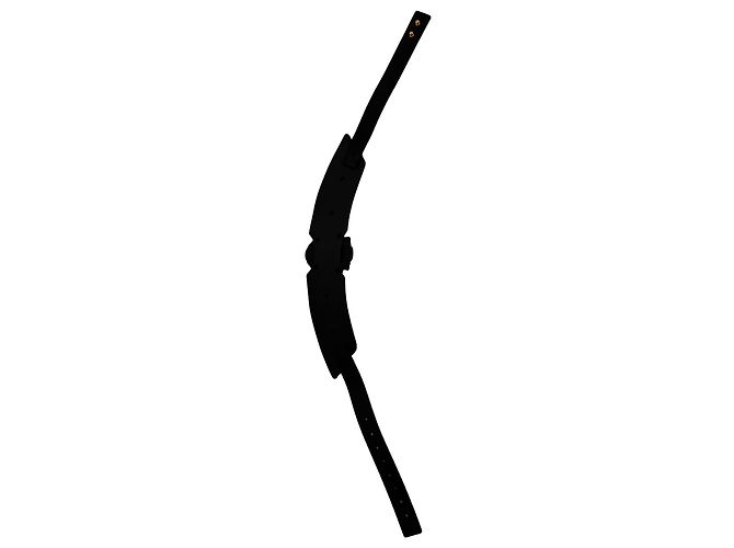Cinto Saint Laurent Paris Shield em couro marrom Vermelho - vista 7