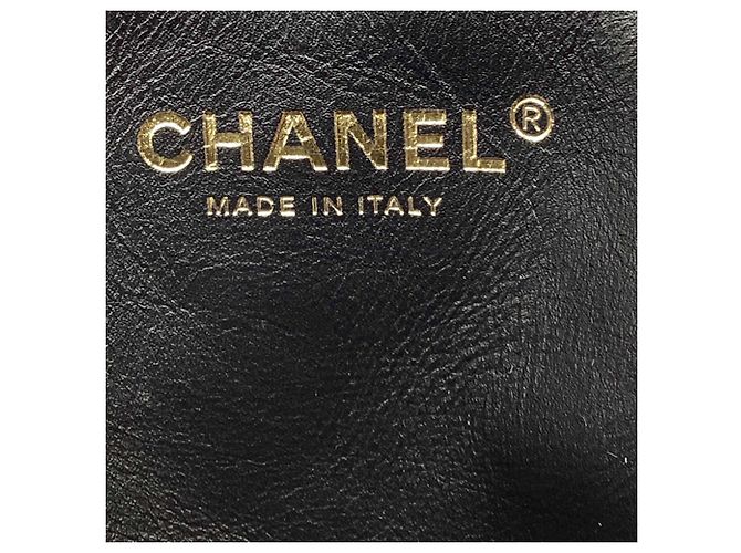 Timeless Borsa Chanel 22 trapuntata Camellia in cashmere nero - vista 8