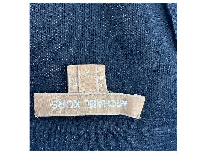 Michael Kors Sweatshirt mit V-Ausschnitt aus schwarzem Kaschmir - Ansicht 4