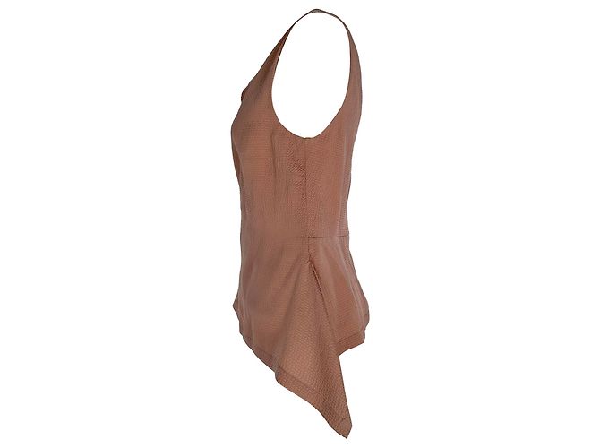 Roland Mouret Camicetta a una spallina Rouland Mouret in seta pesca - vista 4