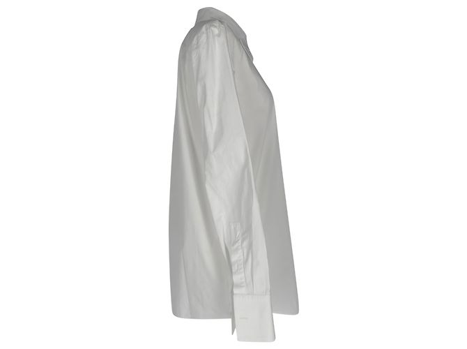 Valentino Garavani Camisa de botones Red Valentino con detalles de lazo en algodón blanco Crudo - vista 2