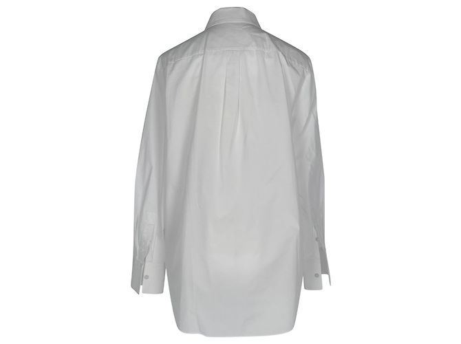 Valentino Garavani Camisa de botones Red Valentino con detalles de lazo en algodón blanco Crudo - vista 3