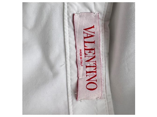 Valentino Garavani Camisa de botones Red Valentino con detalles de lazo en algodón blanco Crudo - vista 4