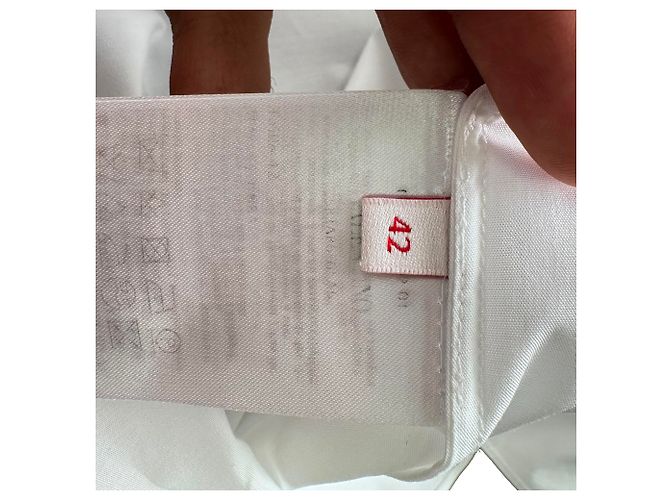 Valentino Garavani Camisa de botones Red Valentino con detalles de lazo en algodón blanco Crudo - vista 5