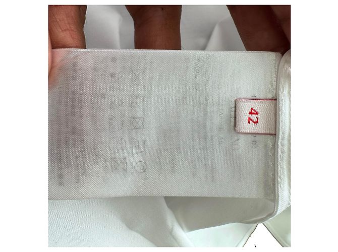 Valentino Garavani Camisa de botones Red Valentino con detalles de lazo en algodón blanco Crudo - vista 6