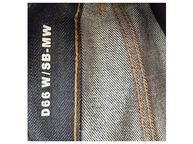 Vaqueros de pierna recta Saint Laurent en algodón azul oscuro - vista 10