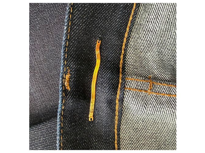 Vaqueros de pierna recta Saint Laurent en algodón azul oscuro - vista 11