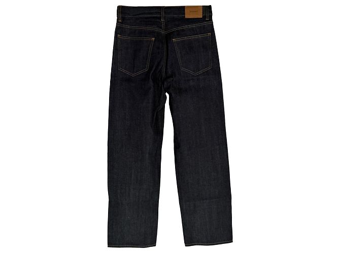 Vaqueros de pierna recta Saint Laurent en algodón azul oscuro - vista 2