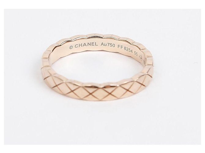 Anello Chanel Coco Crush Beige Gold Marrone - vista 4