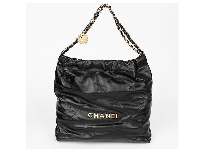 Chanel Borsa a spalla Medium Nera in vitello Nero - vista 2