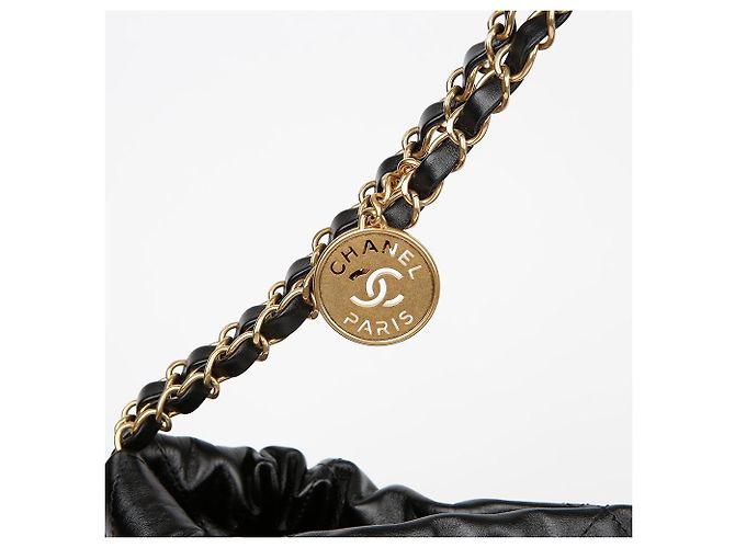 Chanel Borsa a spalla Medium Nera in vitello Nero - vista 3