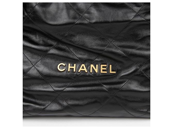Chanel Borsa a spalla Medium Nera in vitello Nero - vista 4
