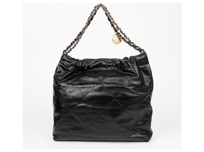 Chanel Borsa a spalla Medium Nera in vitello Nero - vista 5