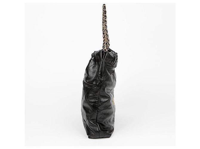 Chanel Borsa a spalla Medium Nera in vitello Nero - vista 6