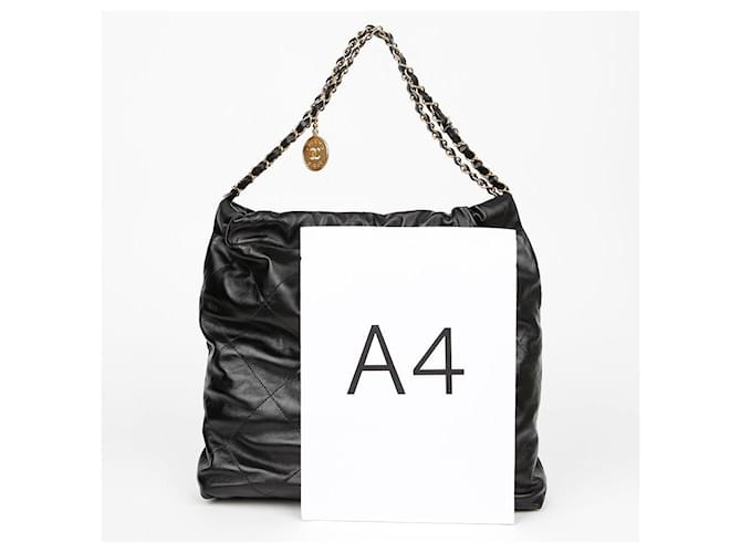 Chanel Borsa a spalla Medium Nera in vitello Nero - vista 8