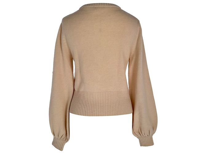 Suéter de punto Chloé en lana melocotón - vista 3