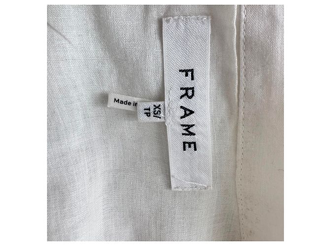 Frame Denim Camicetta con maniche a sbuffo FRAME in ramie avorio Bianco Crudo - vista 4