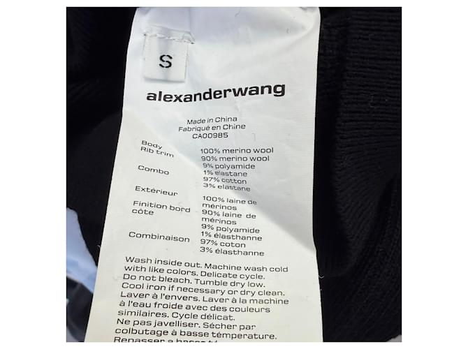 Alexander McQueen T V-Ausschnitt Pullover aus schwarzer Wolle - Ansicht 4