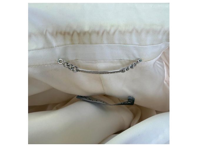 Blazer de botonadura sencilla Dolce & Gabbana en algodón blanco Crudo - vista 11