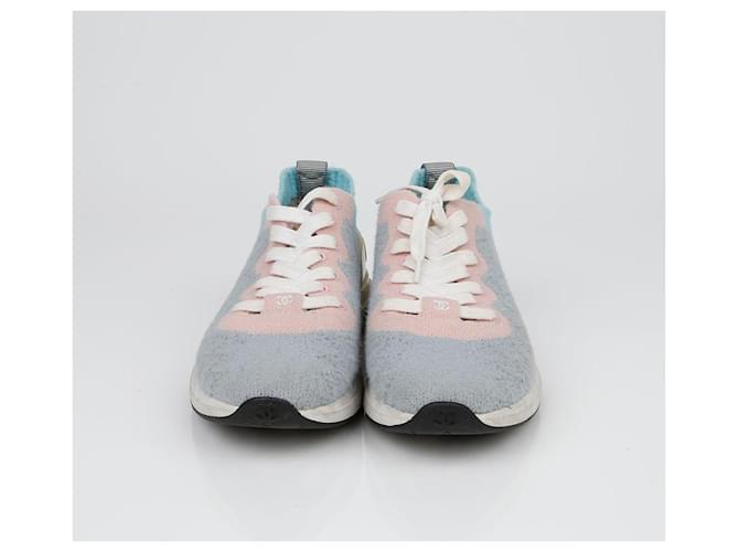Chanel Strick-Sneaker mit CC-Logo Mehrfarben - Ansicht 2