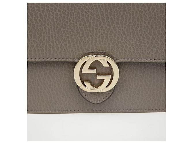 Gucci Interlocking Mini Wallet Chain Bag Grau - Ansicht 3