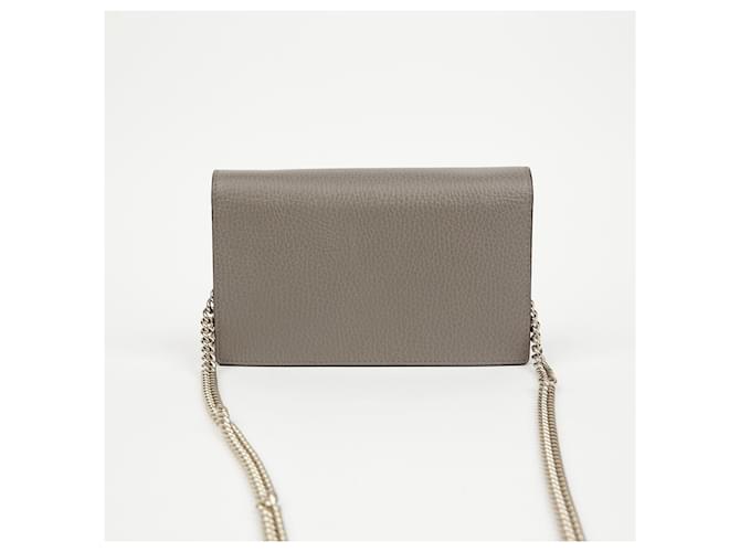 Gucci Interlocking Mini Wallet Chain Bag Grau - Ansicht 4