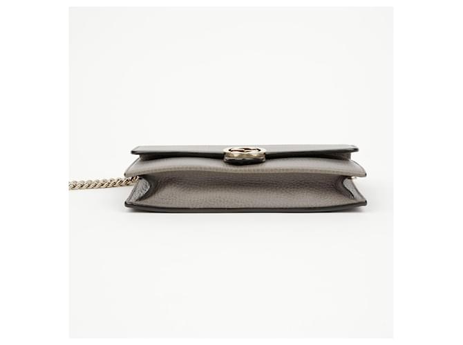 Gucci Interlocking Mini Wallet Chain Bag Grau - Ansicht 6