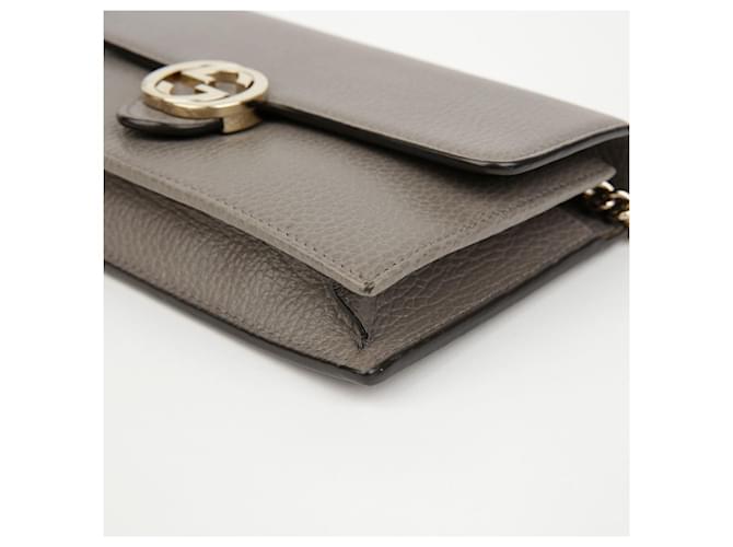 Gucci Interlocking Mini Wallet Chain Bag Grau - Ansicht 8