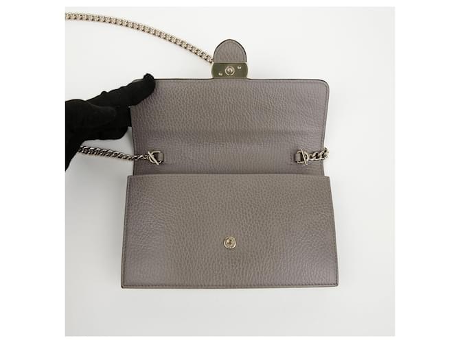 Gucci Interlocking Mini Wallet Chain Bag Grau - Ansicht 9